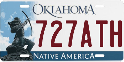 OK license plate 727ATH