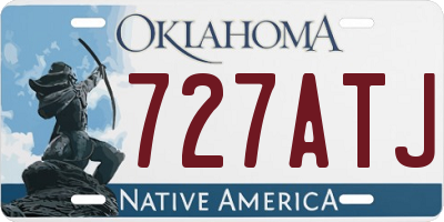 OK license plate 727ATJ