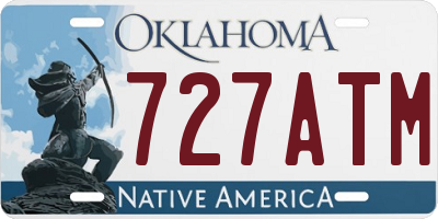OK license plate 727ATM