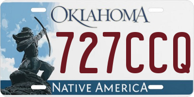 OK license plate 727CCQ