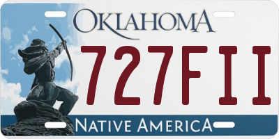 OK license plate 727FII