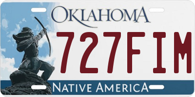 OK license plate 727FIM