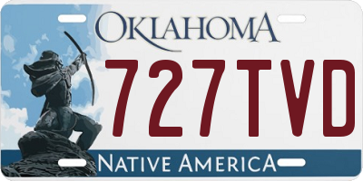OK license plate 727TVD