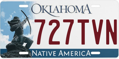 OK license plate 727TVN