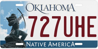 OK license plate 727UHE