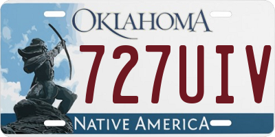 OK license plate 727UIV