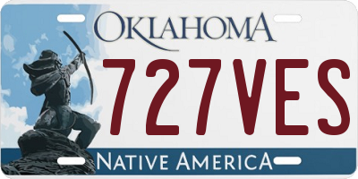 OK license plate 727VES