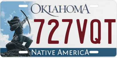 OK license plate 727VQT