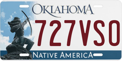 OK license plate 727VSO