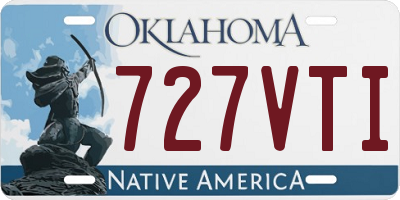 OK license plate 727VTI
