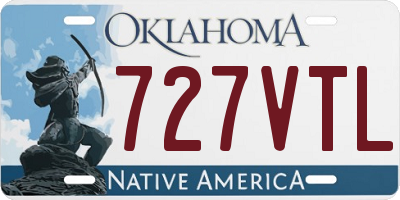 OK license plate 727VTL