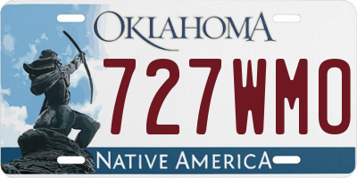OK license plate 727WMO