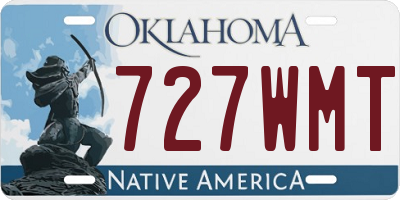 OK license plate 727WMT