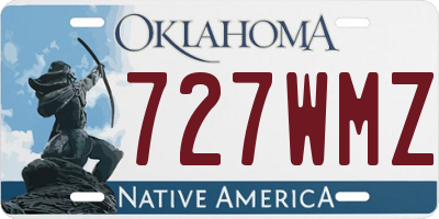 OK license plate 727WMZ