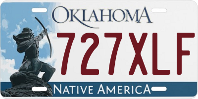 OK license plate 727XLF
