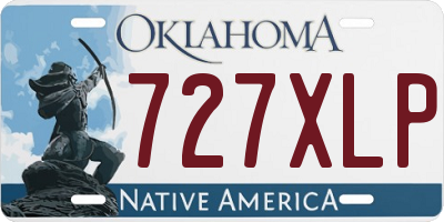 OK license plate 727XLP