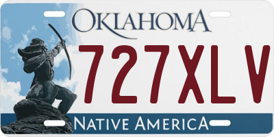 OK license plate 727XLV