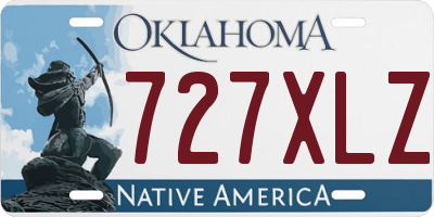 OK license plate 727XLZ