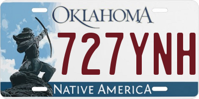 OK license plate 727YNH