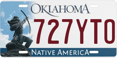 OK license plate 727YTO