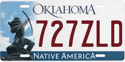 OK license plate 727ZLD