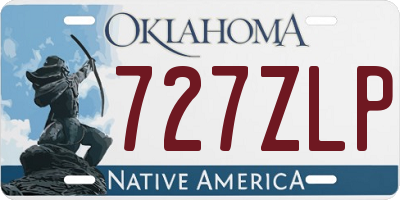 OK license plate 727ZLP