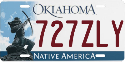 OK license plate 727ZLY