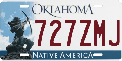 OK license plate 727ZMJ