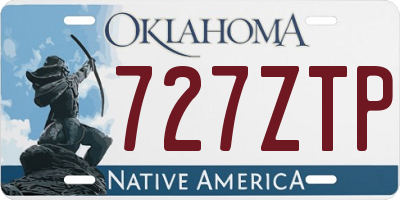 OK license plate 727ZTP