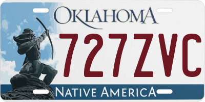 OK license plate 727ZVC