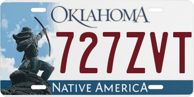 OK license plate 727ZVT