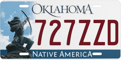 OK license plate 727ZZD