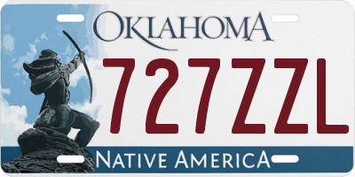 OK license plate 727ZZL