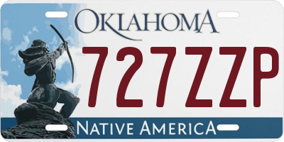 OK license plate 727ZZP