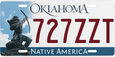 OK license plate 727ZZT