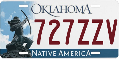 OK license plate 727ZZV