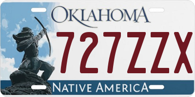 OK license plate 727ZZX