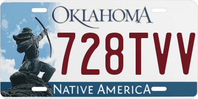 OK license plate 728TVV
