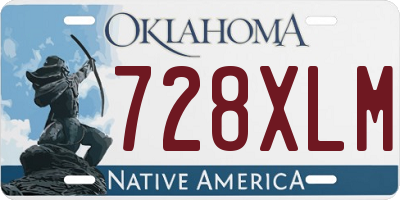 OK license plate 728XLM