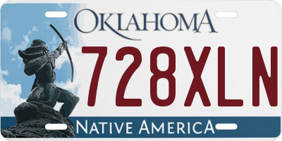 OK license plate 728XLN