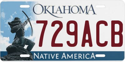 OK license plate 729ACB
