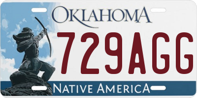 OK license plate 729AGG