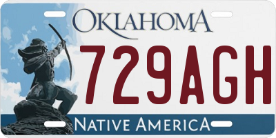 OK license plate 729AGH