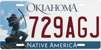 OK license plate 729AGJ