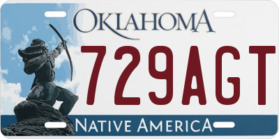 OK license plate 729AGT