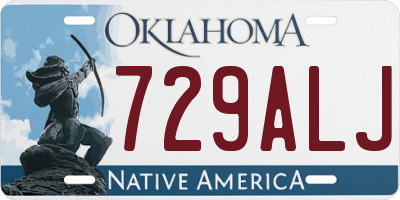 OK license plate 729ALJ