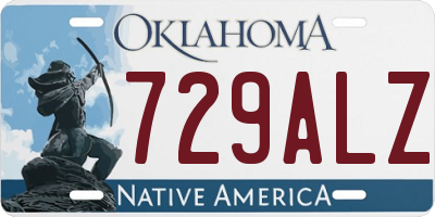 OK license plate 729ALZ