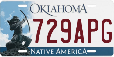 OK license plate 729APG