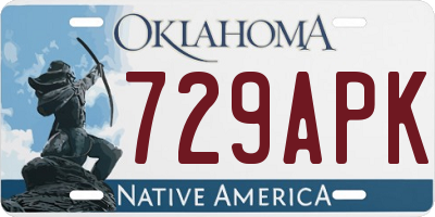 OK license plate 729APK