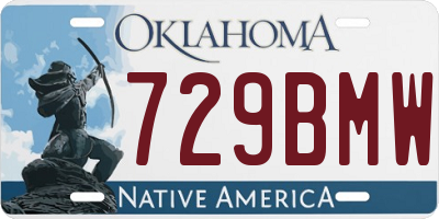 OK license plate 729BMW